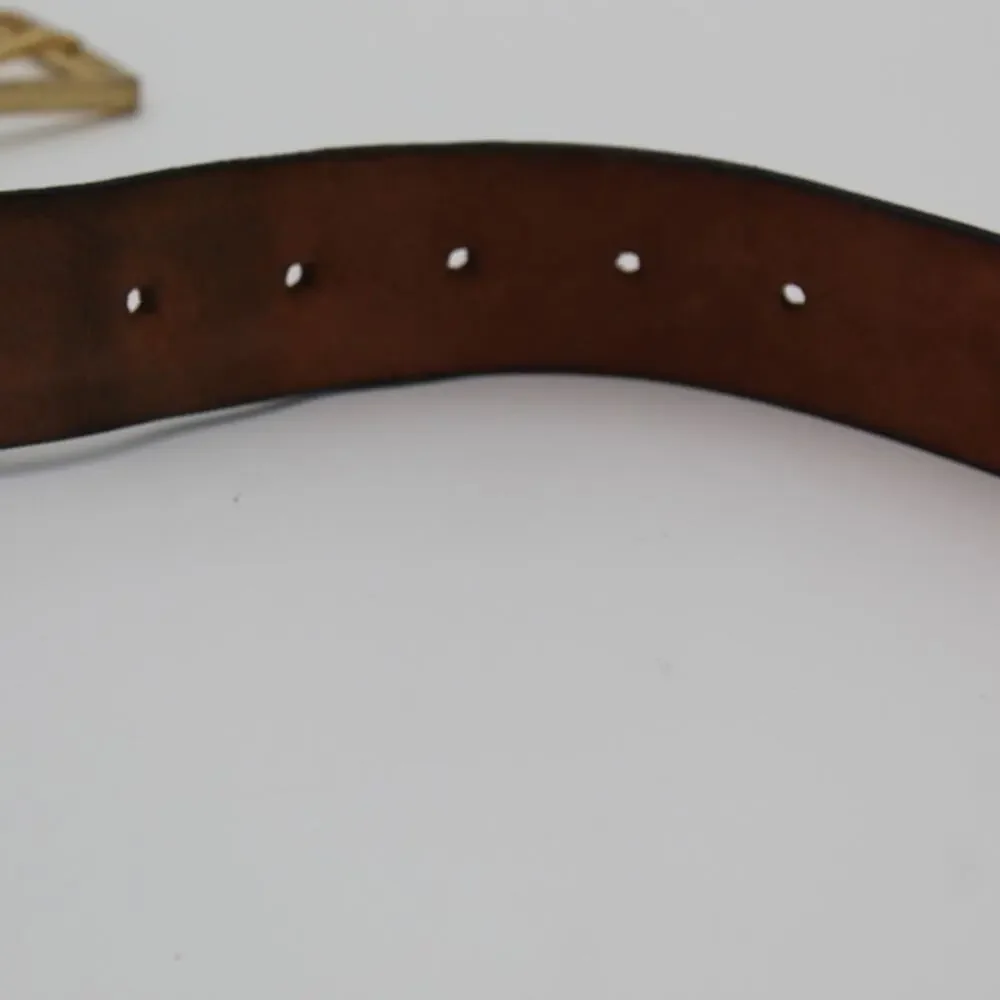 Rag & Bone Rebound Belt Womens Small White Leather Embossed Gold Buckle